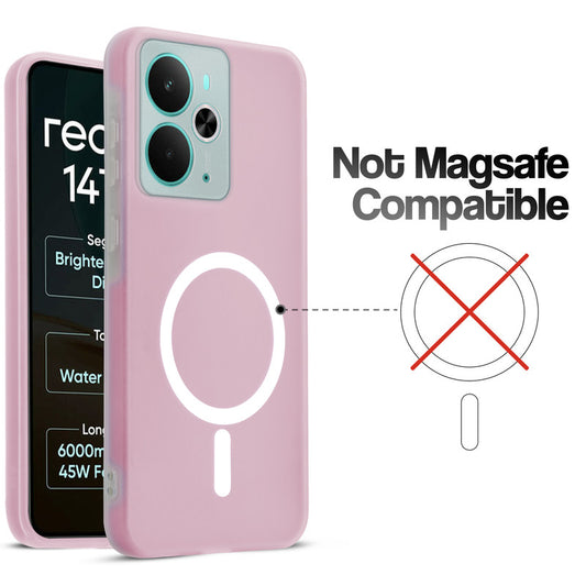Classic Matte Silicone Back Case for Realme 14T 5G