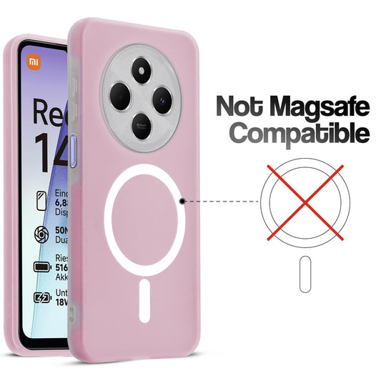 Classic Matte Silicone Back Case for Redmi 14C 5G