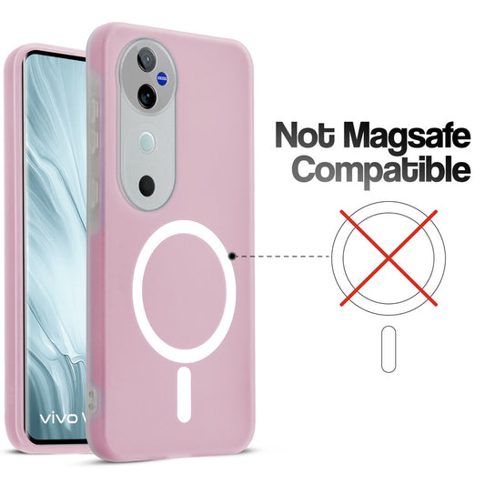 Classic Matte Silicone Back Case for Vivo V40 5G