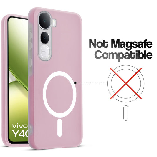 Classic Matte Silicone Back Case for Vivo Y400 5G