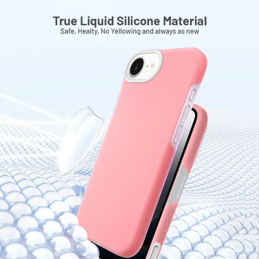 Smooth Touch Soft Silicone Back Case for Apple iPhone 16e with Camera Protection for a Sleek and Stylish Look