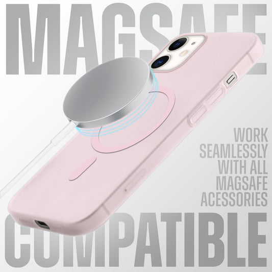 Sleek Frosted Matte Hard Back Cover With MagSafe Compatible Back Case for Apple iPhone 12