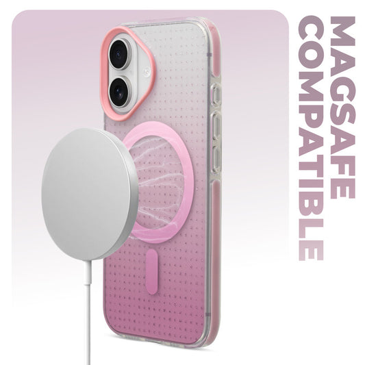 Stunning Dual Shade Starry MagSafe Hard Back Case for Apple iPhone 16 with Colourful Raised Camera Edges