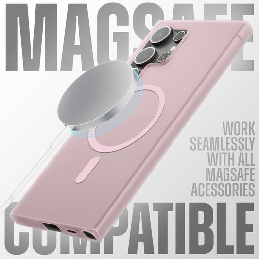 Sleek Frosted Matte Hard Case with MagSafe Support For Samsung S25 Ultra 5G