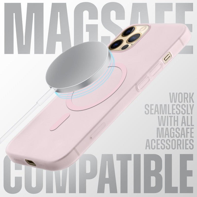 Slim Matte Wireless Charging Support Back Cover for Apple iPhone 12 Pro Max