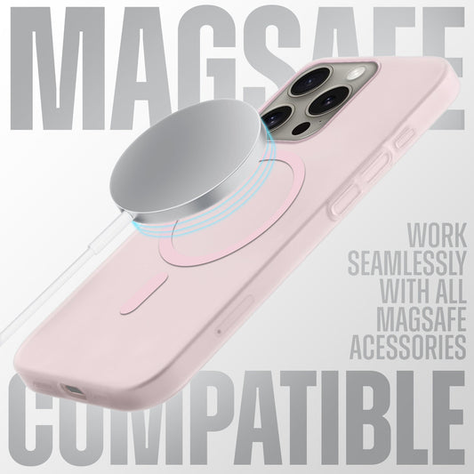 Sleek Frosted Matte Hard Case with MagSafe Support For Apple iPhone 15 Pro Max
