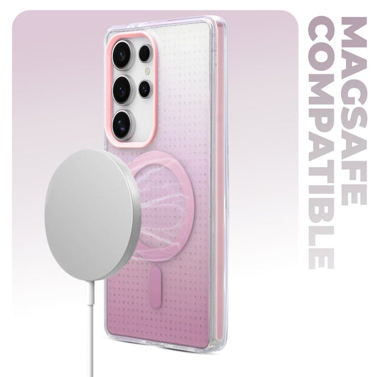 Stunning Dual Shade Starry MagSafe Hard Back Case for Samsung S24 Ultra 5G with Colourful Raised Camera Edges