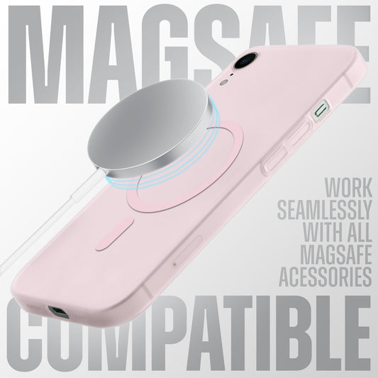 Sleek Frosted Matte Hard Back Cover With MagSafe Compatible Back Case for Apple iPhone XR