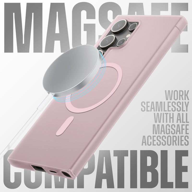 Frosted Slim Wireless Charging Support Case For Samsung S24 Ultra 5G