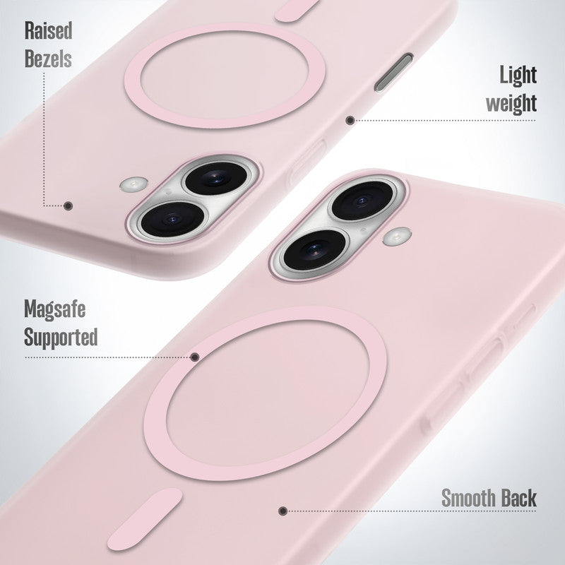 Frosted Slim Wireless Charging Support Case For Apple iPhone 16 Plus