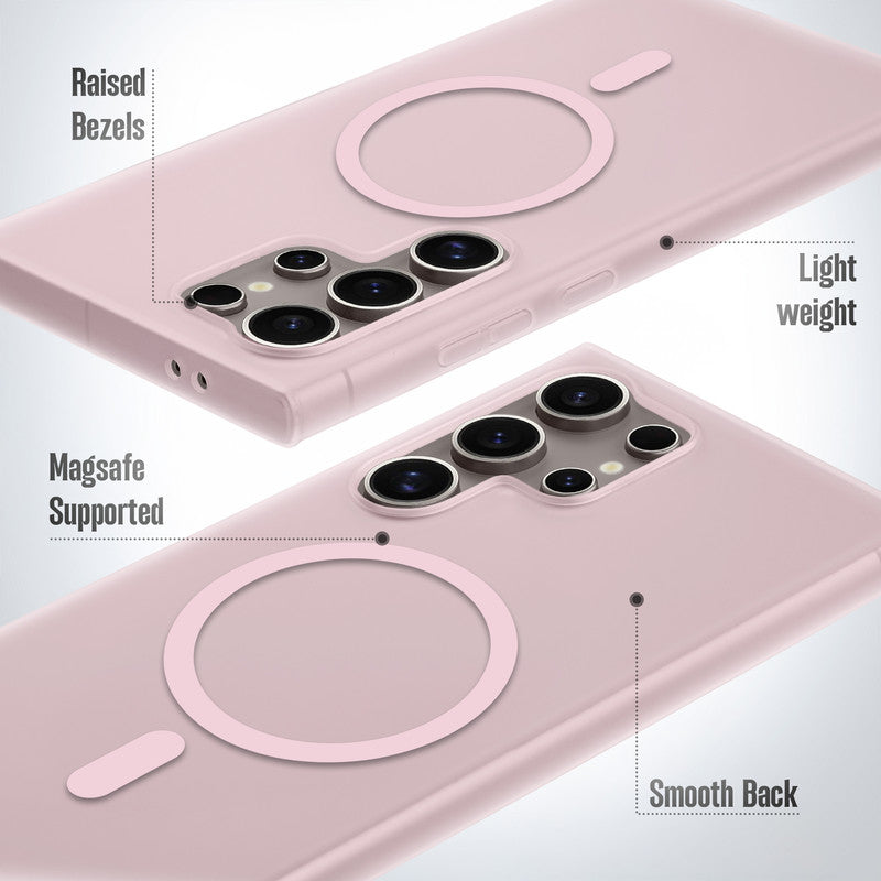 Frosted Slim Wireless Charging Support Case For Samsung S24 Ultra 5G