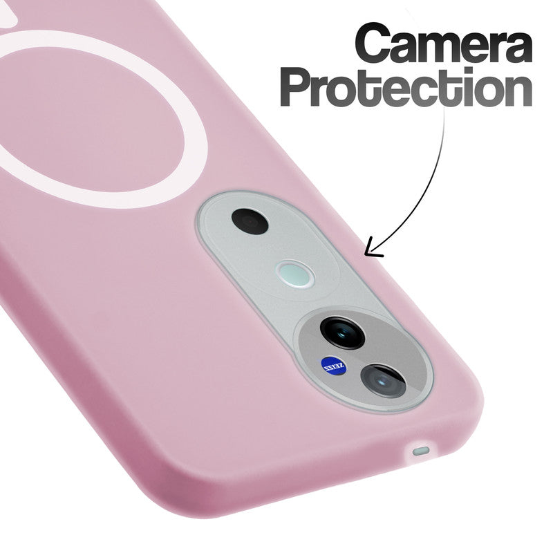Classic Matte Silicone Back Case for Vivo V40 Pro 5G