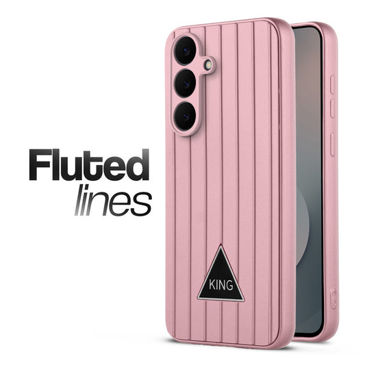 Glossy Matte Line Texture Back Cover for Samsung S25 FE 5G