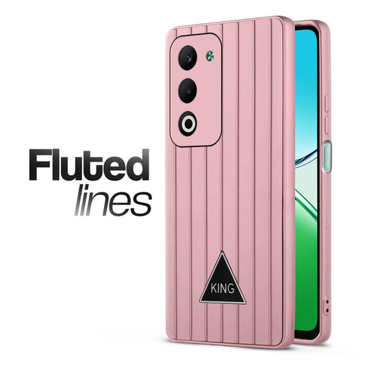 Glossy Matte Line Texture Back Cover for Oppo K13x 5G