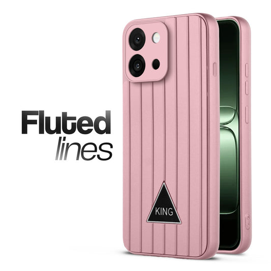 Glossy Matte Line Texture Back Cover for OnePlus 13s 5G