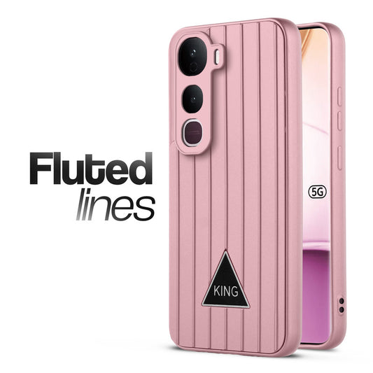 Glossy Matte Line Texture Back Cover for Vivo Y400 Pro 5G
