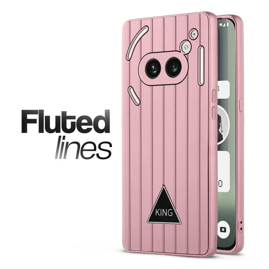 Glossy Matte Line Texture Back Cover for Nothing Phone 2A