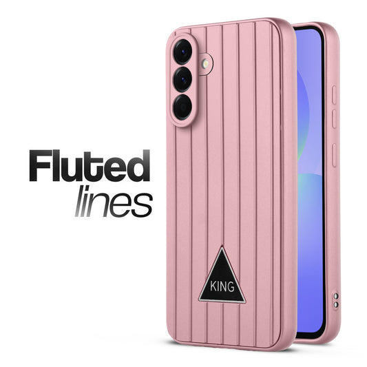 Glossy Matte Line Texture Back Cover for Samsung A36 5G