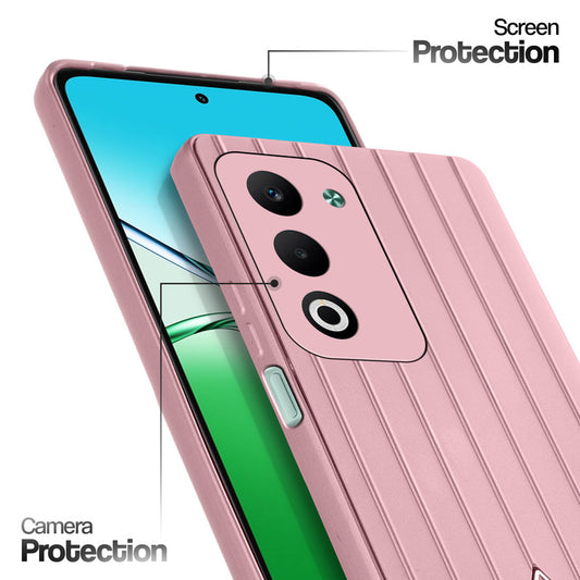 Glossy Matte Line Texture Back Cover for Oppo K13x 5G