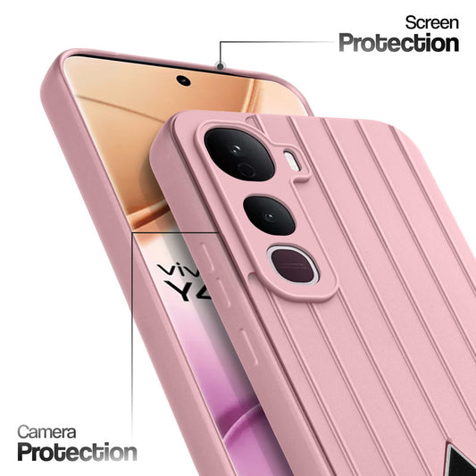 Glossy Matte Line Texture Back Cover for Vivo Y400 Pro 5G
