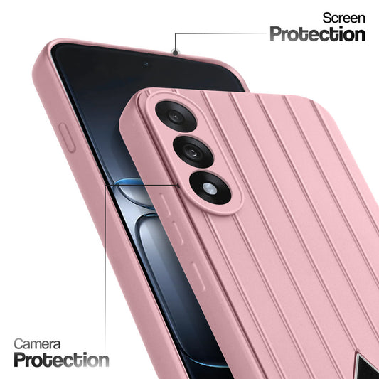 Glossy Matte Line Texture Back Cover for OnePlus Nord 5 5G