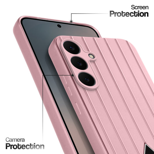 Glossy Matte Line Texture Back Cover for Samsung S25 FE 5G