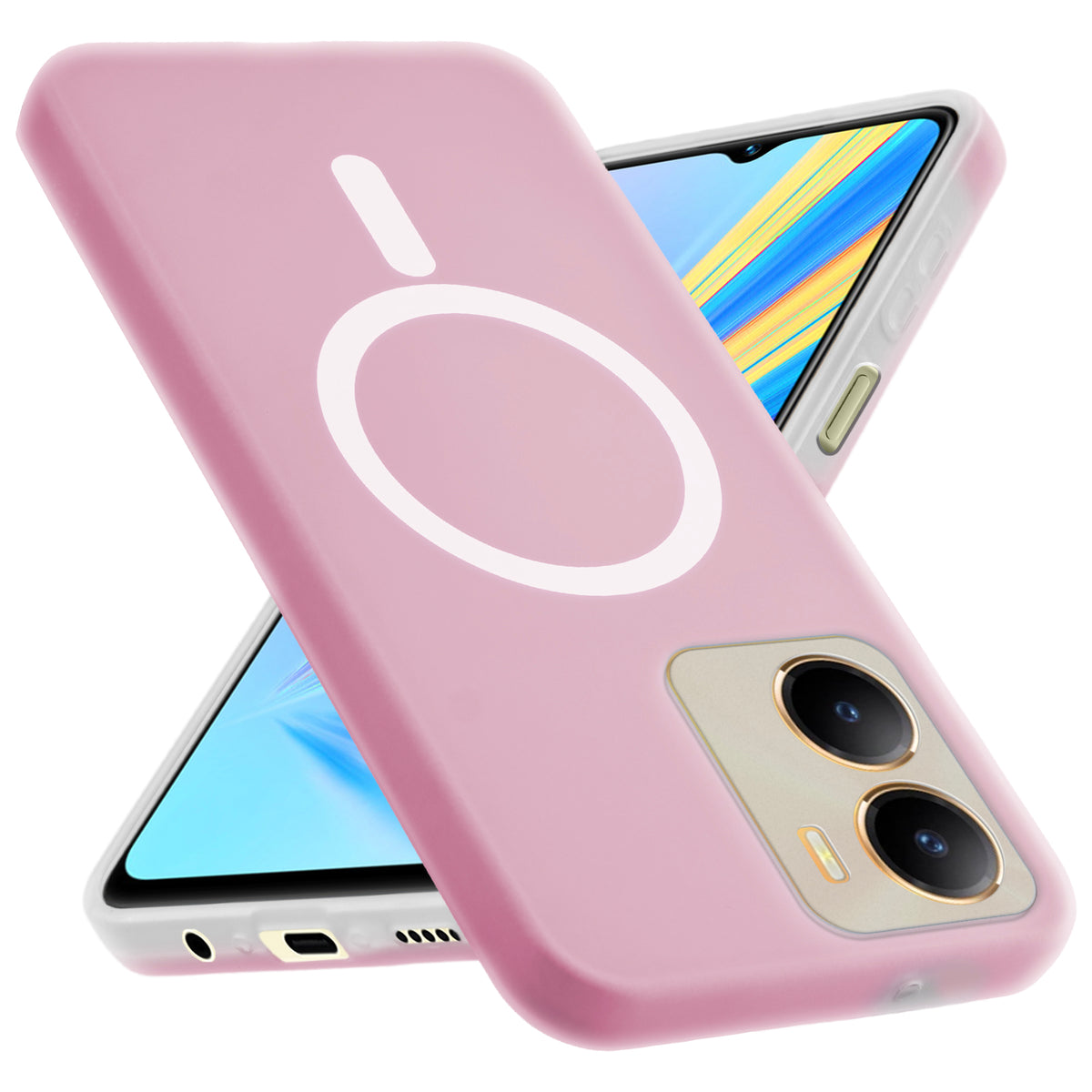 Classic Matte Silicone Back Case for Vivo T2x 5G