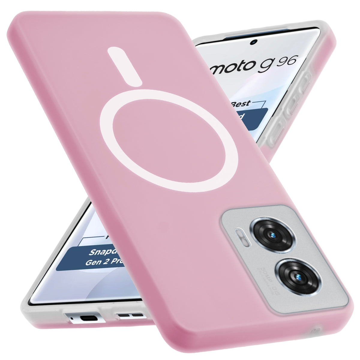 Classic Matte Silicone Back Case for Motorola Moto G96 5G