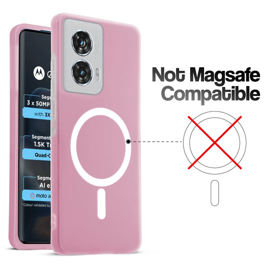 Classic Matte Silicone Back Case for Motorola Moto Edge 50 Fusion 5G