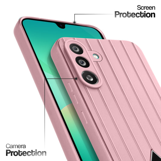 Glossy Matte Line Texture Back Cover for Samsung M56 5G