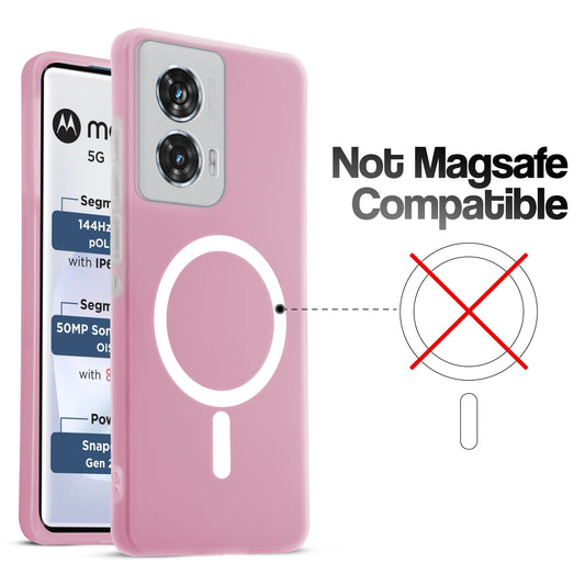 Classic Matte Silicone Back Case for Motorola Moto G96 5G