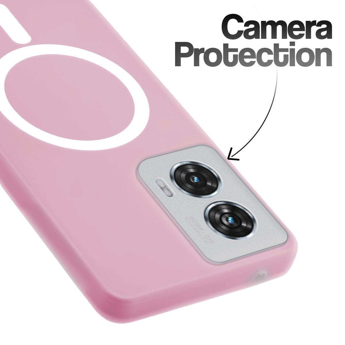 Classic Matte Silicone Back Case for Motorola Moto G96 5G