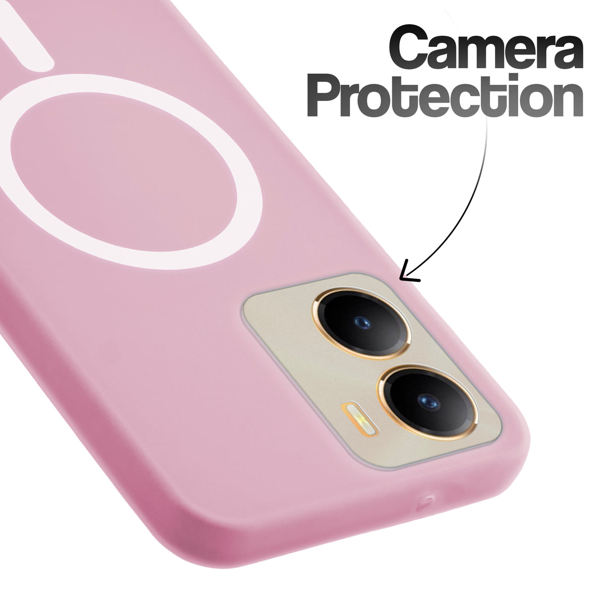Classic Matte Silicone Back Case for Vivo T2x 5G