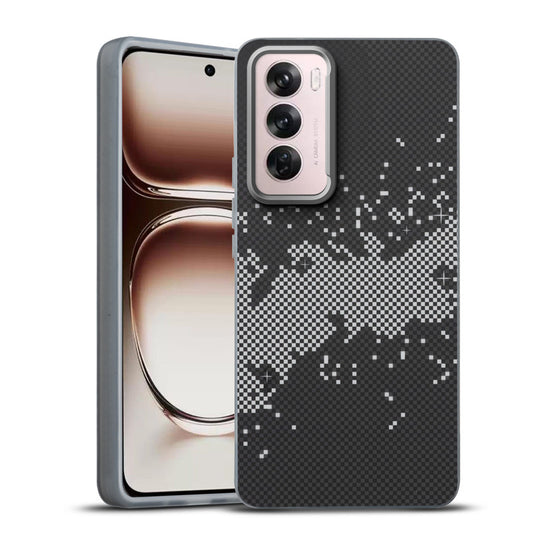 Elegant Hybrid Pattern Design Back Case For Oppo Reno 12 Pro 5G