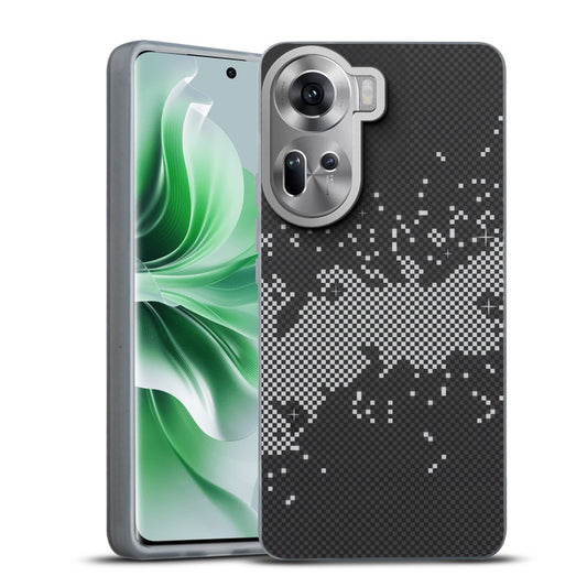 Elegant Hybrid Pattern Design Back Case For Oppo Reno 11 5G