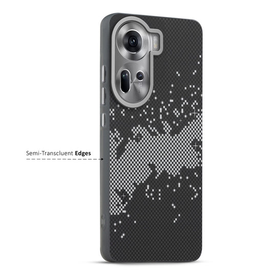 Elegant Hybrid Pattern Design Back Case For Oppo Reno 11 5G