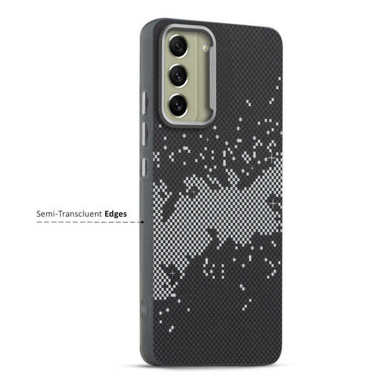 Elegant Hybrid Pattern Design Back Case For Samsung S21 FE 5G