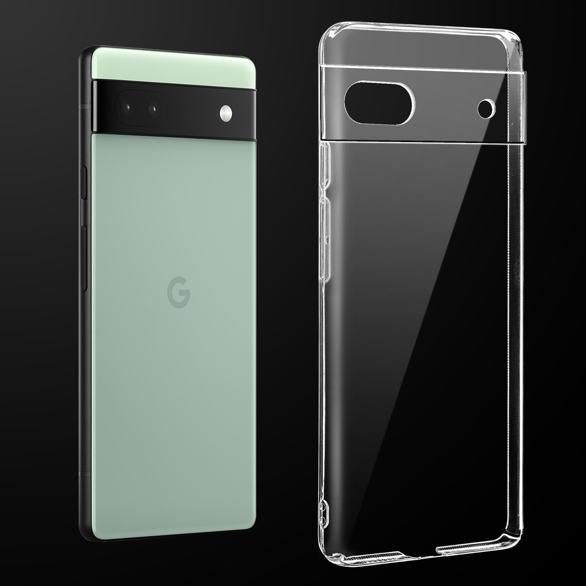 Crystal Clear Hard Back Anti-Yellowing Phone Case For Google Pixel 6A