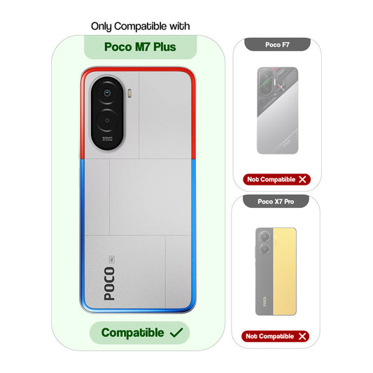 Soft Frame Clear Case For Poco M7 Plus 5G