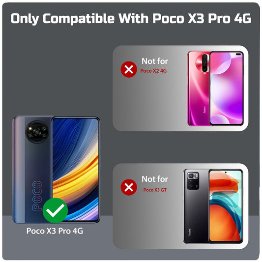 Crystal Clear Hard Back Anti-Yellowing Phone Case For Poco X3 Pro 4G