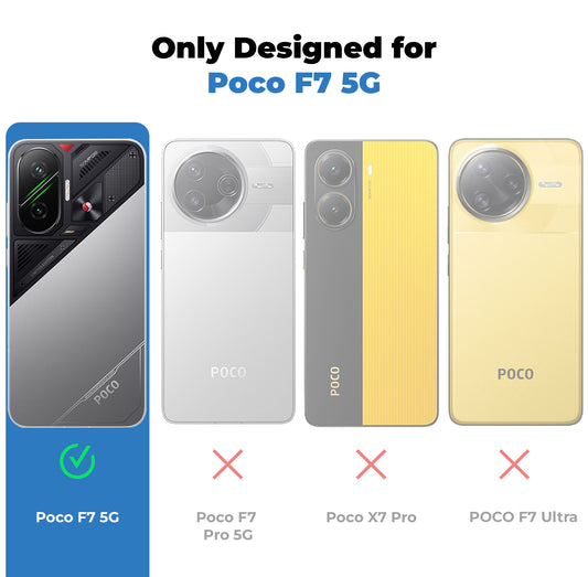 Crystal Clear Hard Back Anti-Yellowing Phone Case For Poco F7 5G