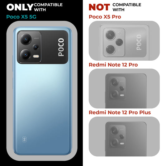 Crystal Clear Hard Back Anti-Yellowing Phone Case For Poco X5 5G