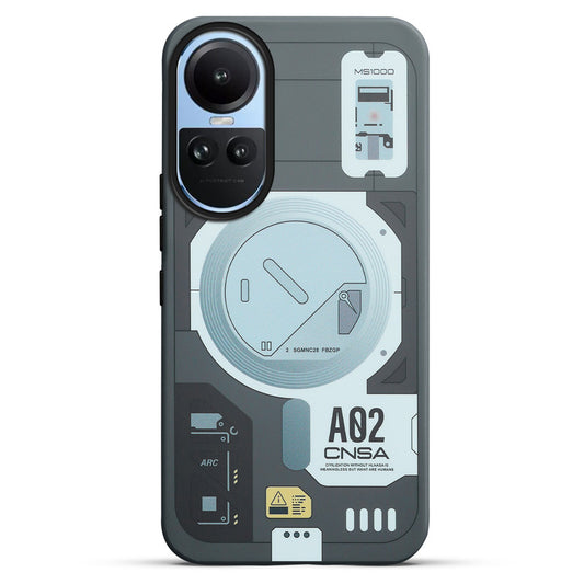 Circuit Printed Hard Back Cover Case For Oppo Reno 10 5G
