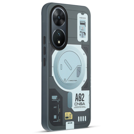 Mechanical Circuit Print Hard Back Cover For Vivo T2 5G