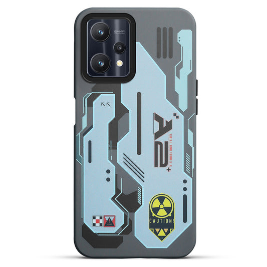 Mechanical Circuit Sector Print Hard Back Cover For Realme 9 Pro 5G