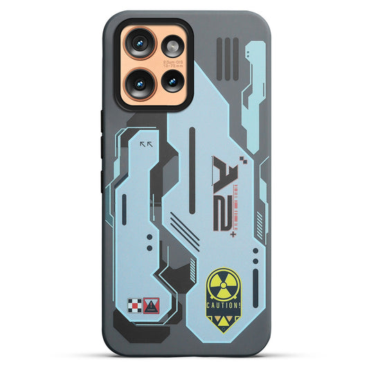 Mechanical Circuit Print Hard Back Cover For Motorola Moto Edge 50 5G