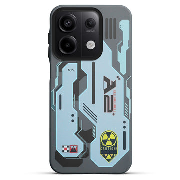 Mechanical Circuit Sector Print Hard Back Cover For Redmi Note 13 5G