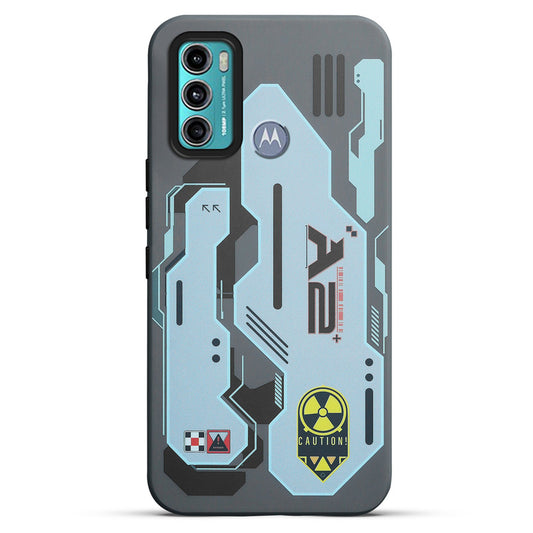 Mechanical Circuit Print Hard Back Cover For Motorola Moto G60