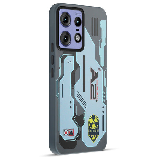 Mechanical Circuit Print Hard Back Cover For Motorola Edge 50 Pro 5G