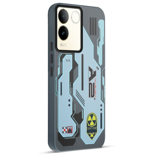 Mechanical Circuit Print Hard Back Cover For Vivo T2 Pro 5G
